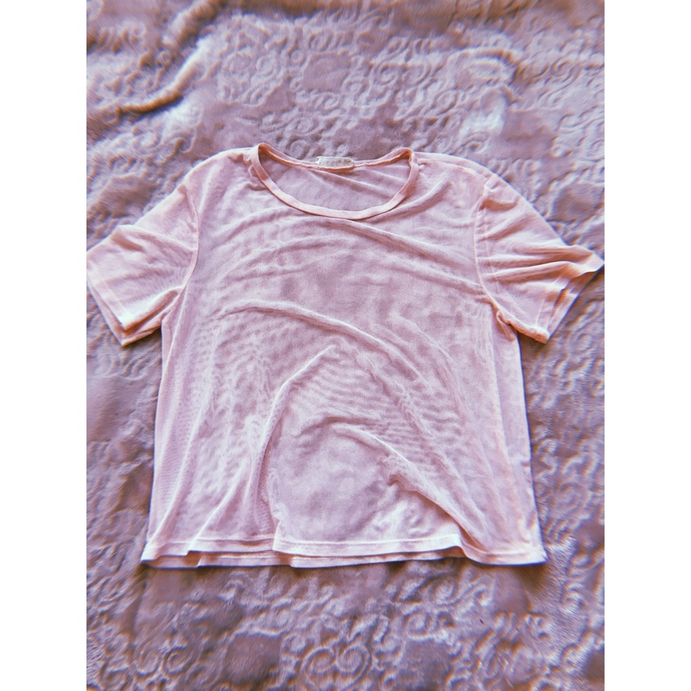 Pink Sheer Top